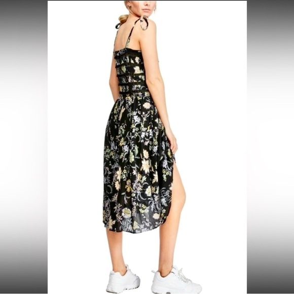 Free People Island Black Floral Midi Dress - Picture 5 of 5